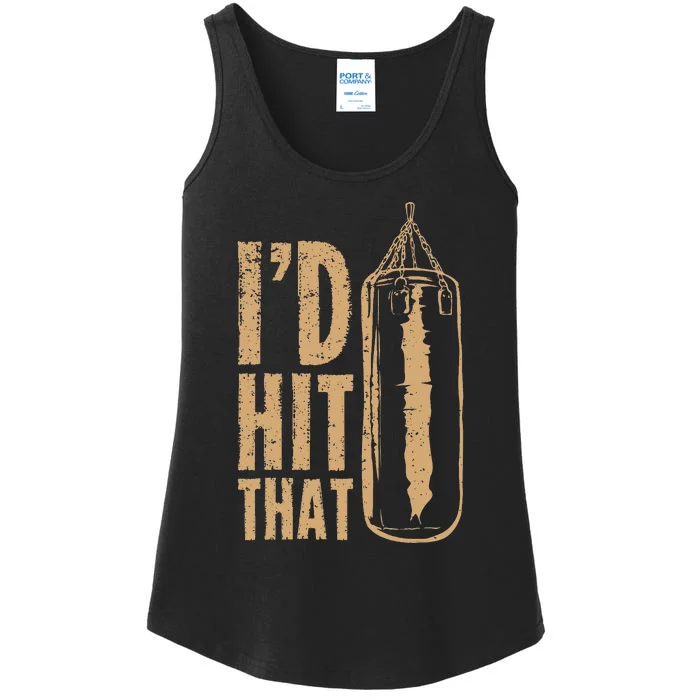 Id Boxing Hit That Ladies Essential Tank