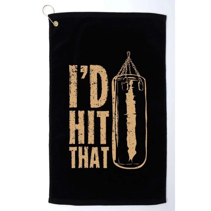 Id Boxing Hit That Platinum Collection Golf Towel