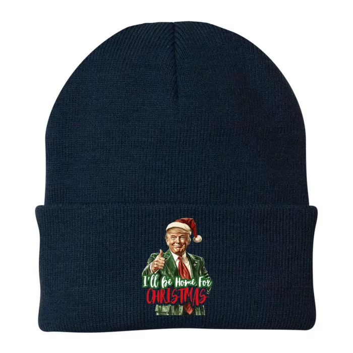 ILl Be Home For Christmas Trump Knit Cap Winter Beanie