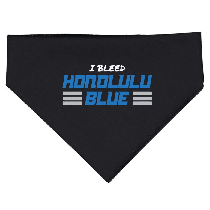 I Bleed Honolulu Blue USA-Made Doggie Bandana