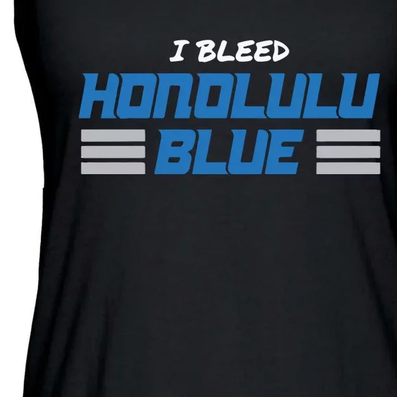 I Bleed Honolulu Blue Ladies Essential Flowy Tank