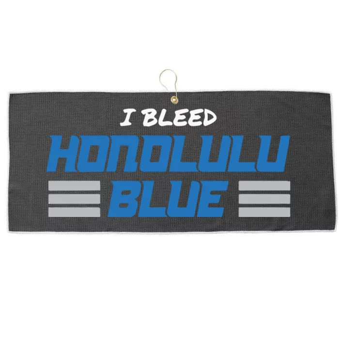 I Bleed Honolulu Blue Large Microfiber Waffle Golf Towel