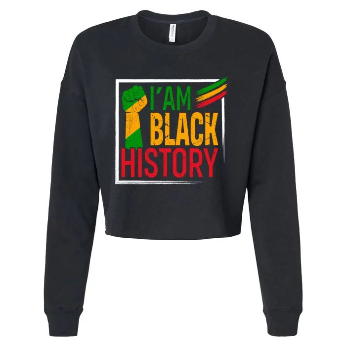 IM Black History Pride Graphic Cropped Pullover Crew