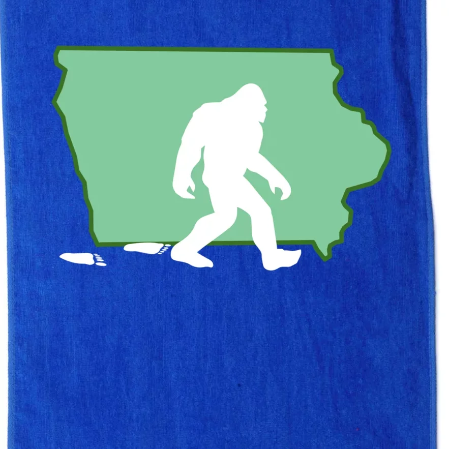 Iowa Bigfoot Hunter State Gift Platinum Collection Golf Towel