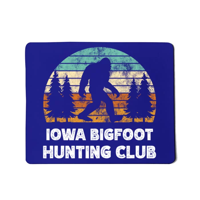 Iowa Bigfoot Hunting Club Sasquatch Fan Meaningful Gift Mousepad