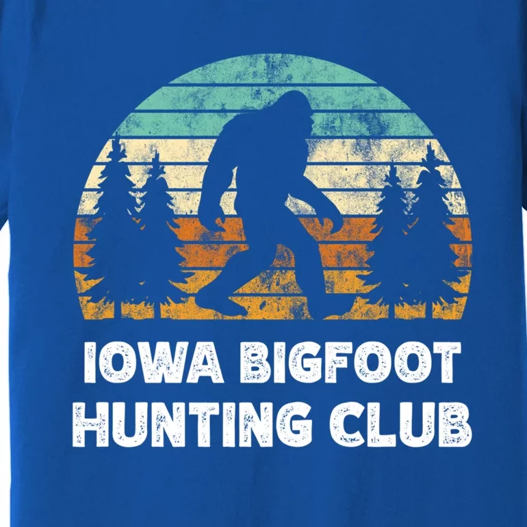 Iowa Bigfoot Hunting Club Sasquatch Fan Meaningful Gift Premium T-Shirt