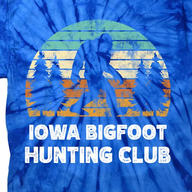 Iowa Bigfoot Hunting Club Sasquatch Fan Meaningful Gift Tie-Dye T-Shirt