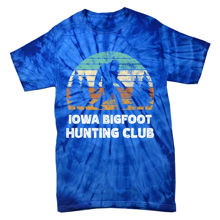 Iowa Bigfoot Hunting Club Sasquatch Fan Meaningful Gift Tie-Dye T-Shirt