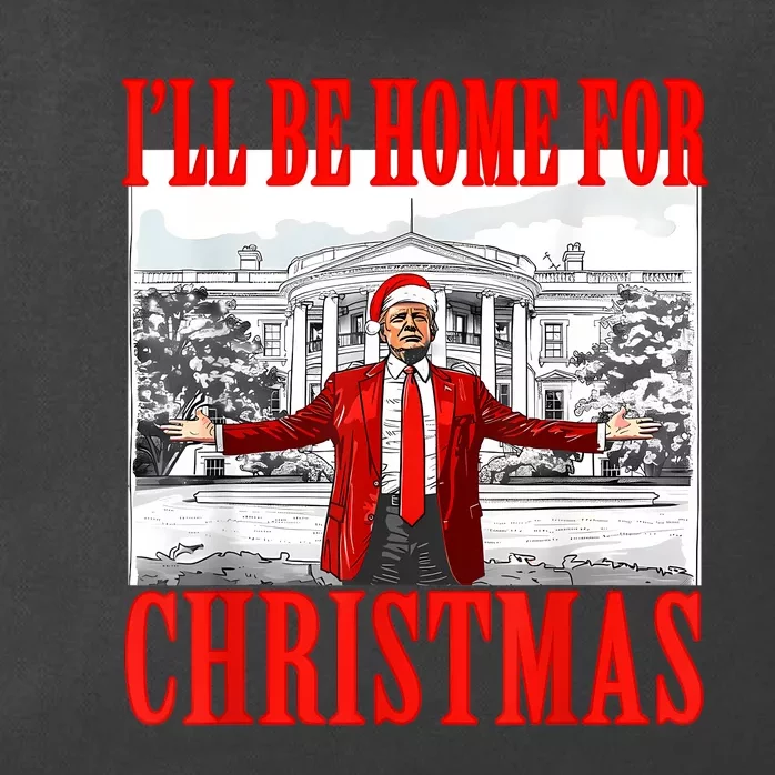 ILl Be Home For Christmas Santa Funny Trump Xmas Pajamas Zip Tote Bag