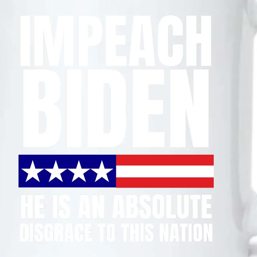 Impeach Biden He Is An Absolute Disgrace To This Nation Political Gift Black Color Changing Mug