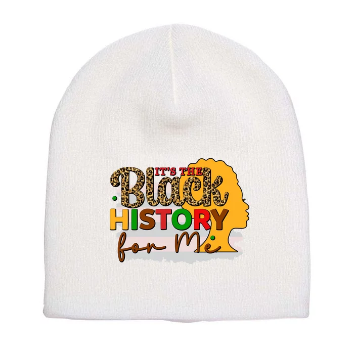 Its Black History For Me Short Acrylic Beanie