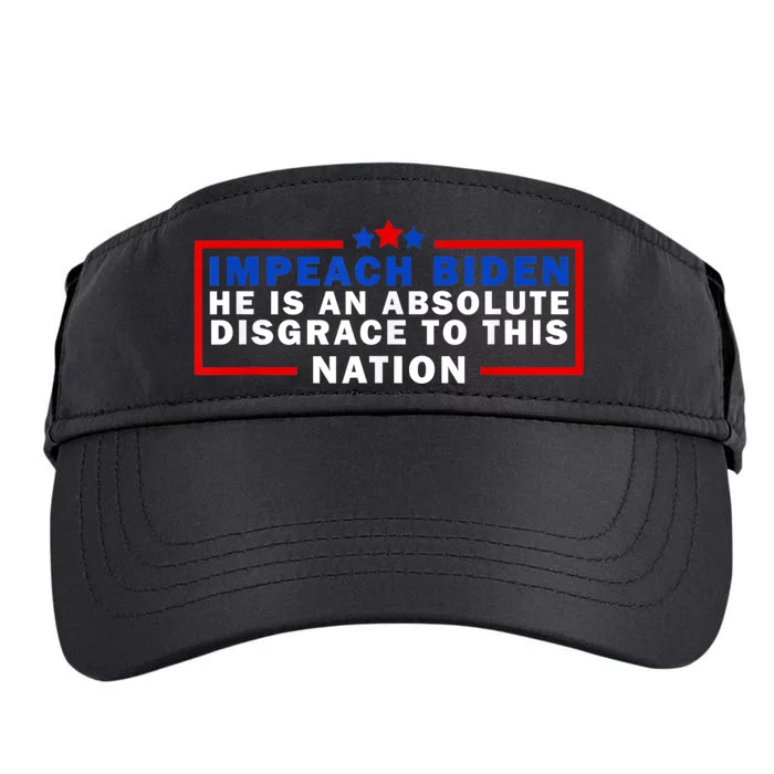 Impeach Biden He Is An Absolute Disgrace To This Nation Adult Drive Performance Visor