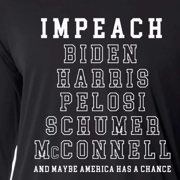 Impeach Biden Harris Pelosi Schumer Mcconnell Political Cooling Performance Long Sleeve Crew