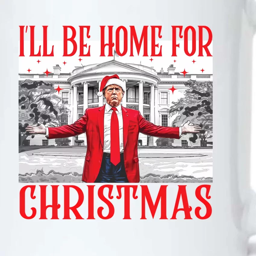 ILl Be Home For Christmas Santa Funny Trump Xmas Pajamas Black Color Changing Mug