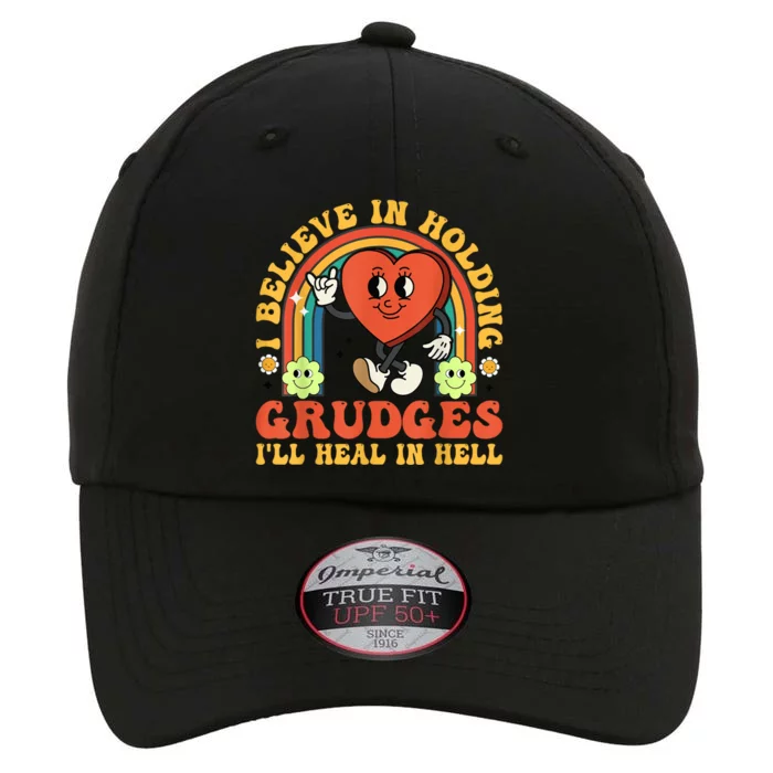 I Believe In Holding Grudges Ill Heal In Hell Rainbow Heart Gift The Original Performance Cap