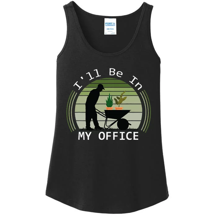 Ill Be In My Office Garden Ladies Essential Tank