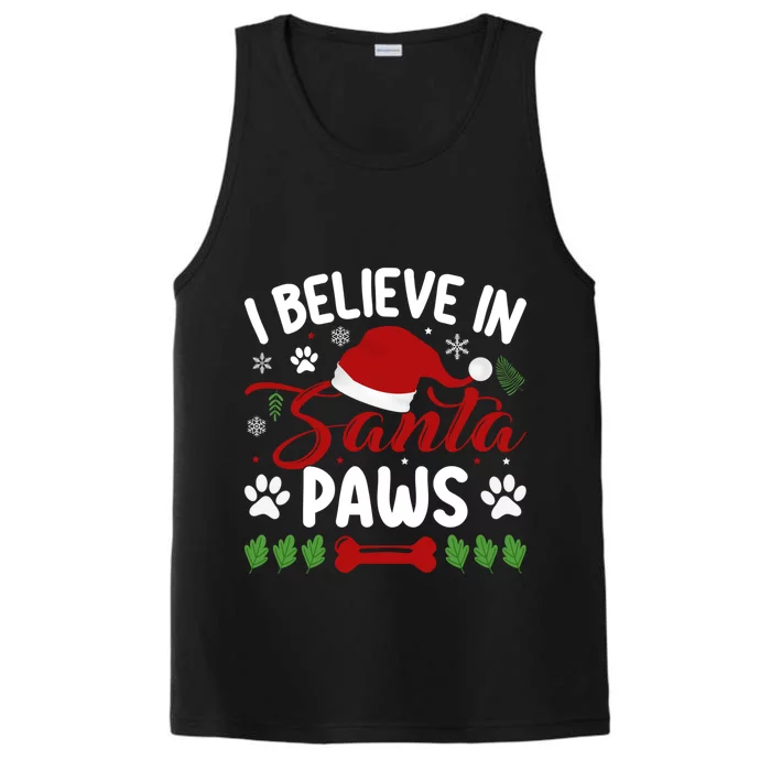 I Believe In Santa Paws Gift Performance Tank