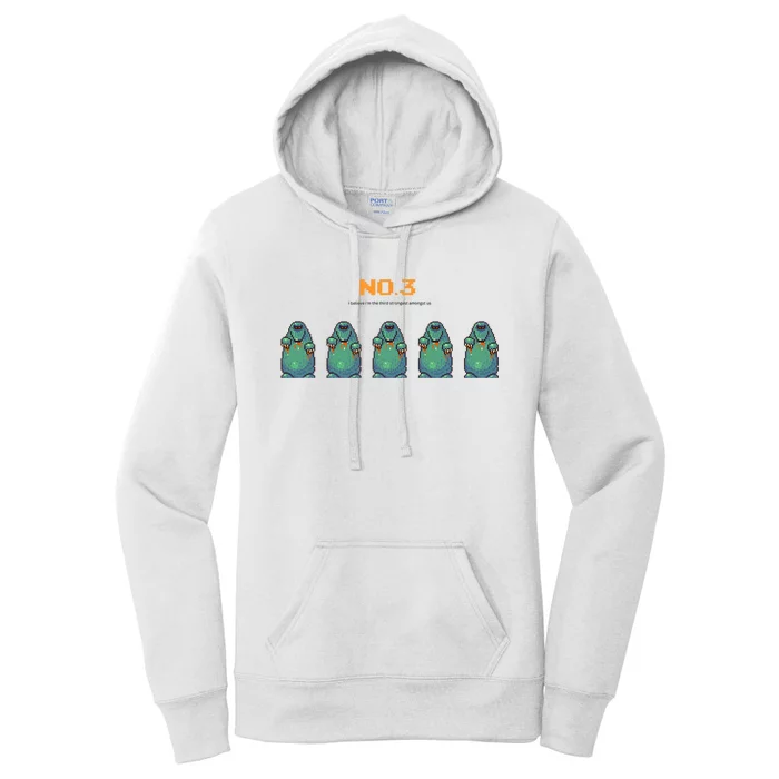 i believe i'm the third strongest amongst us Women's Pullover Hoodie