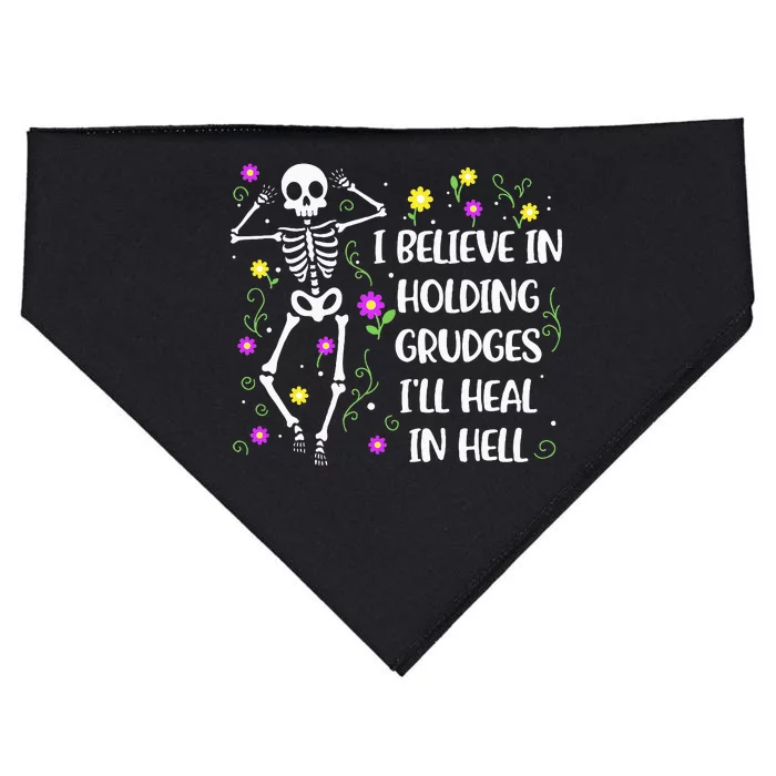 I Believe In Holding Grudges Ill Heal In Hell USA-Made Doggie Bandana