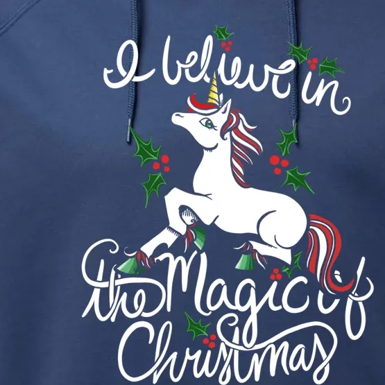 I Believe In The Magic Of Christmas Gift Performance Fleece Hoodie