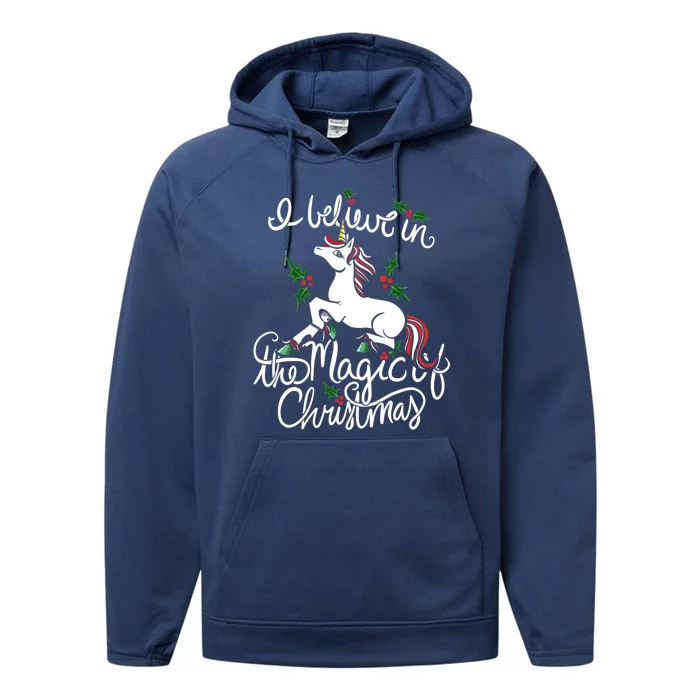 I Believe In The Magic Of Christmas Gift Performance Fleece Hoodie