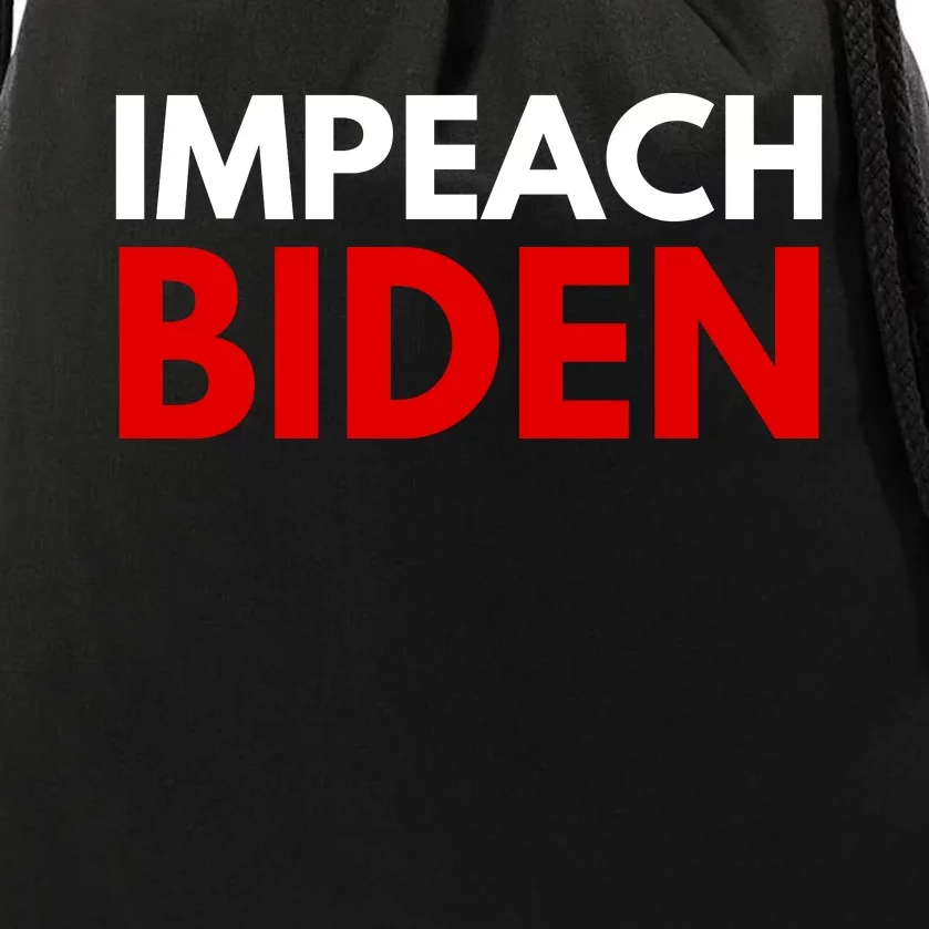 Impeach Biden Drawstring Bag