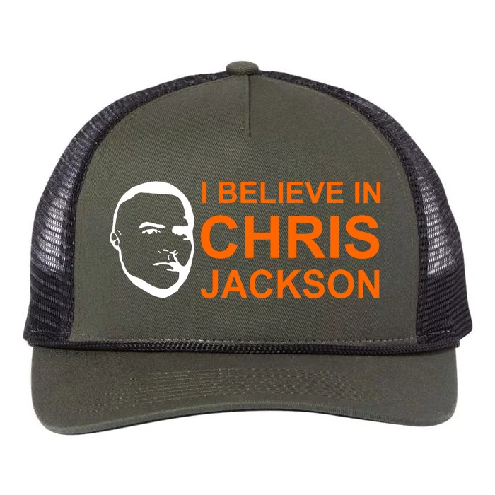 I Believe In Chris Jackson Christopher Quote Faith Retro Rope Trucker Hat Cap