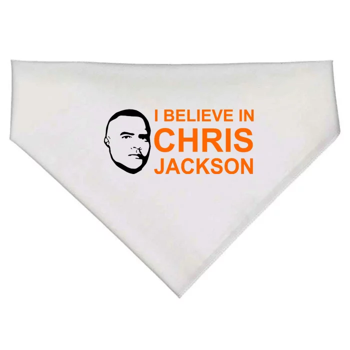 I Believe In Chris Jackson Christopher Quote Faith USA-Made Doggie Bandana