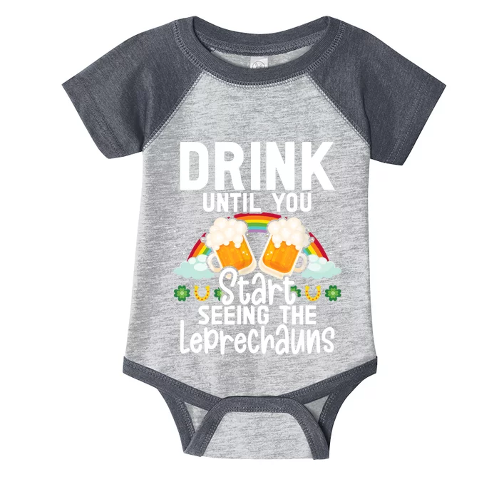 Irish Beer Ireland Flag St. Patricks Day Leprechau Infant Baby Jersey Bodysuit