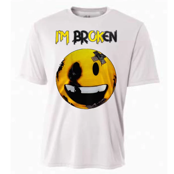 IM Broken IM Ok Mental Health Awareness Invisible Illness Cooling Performance Crew T-Shirt