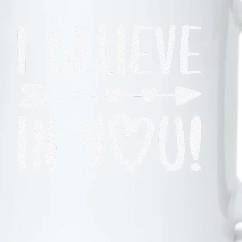 I Believe In You Teacher Inspirational Black Color Changing Mug