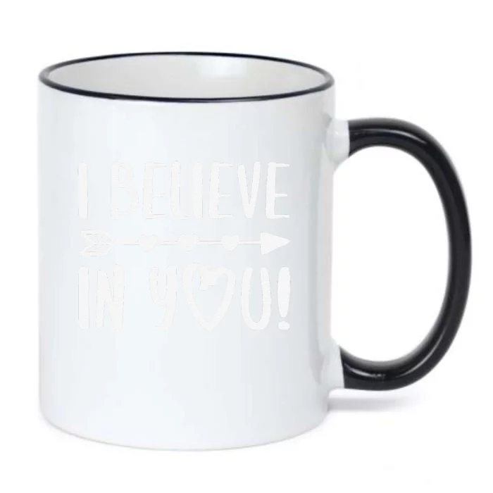 I Believe In You Teacher Inspirational Black Color Changing Mug