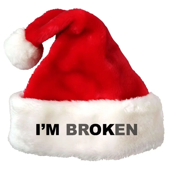 I'm Broken, I'm Ok Inspirational Premium Christmas Santa Hat