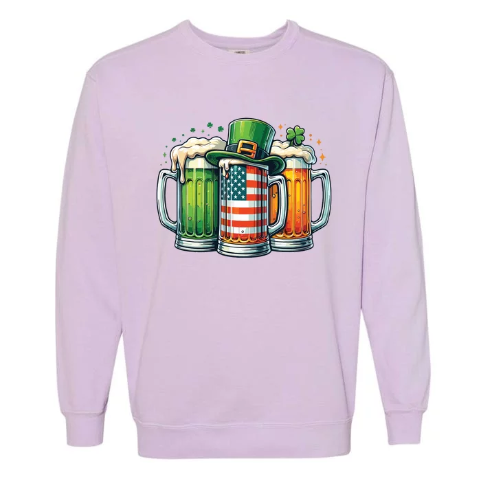 Irish Beer Ireland St Patricks Day Drinking Party Garment-Dyed Sweatshirt