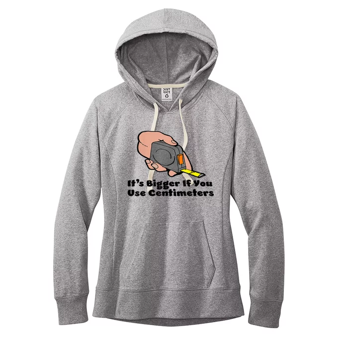 It's Bigger If You Use Centimeters Gift Tee Women's Fleece Hoodie