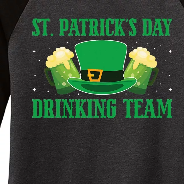 Irish Beer Ireland Flag St. Patricks Day Leprechaur Women's Tri-Blend 3/4-Sleeve Raglan Shirt