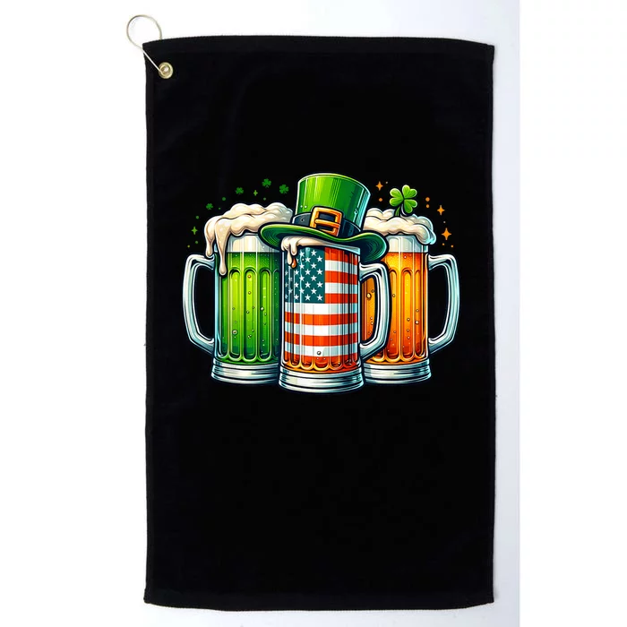 Irish Beer Ireland St Patricks Day Drinking Party Platinum Collection Golf Towel