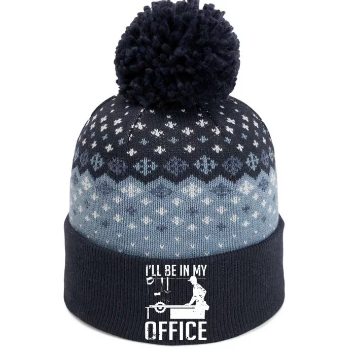 Ill Be In My Office Woodworking The Baniff Cuffed Pom Beanie