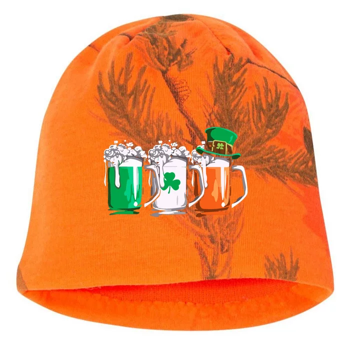 Irish Beer Ireland Flag St Patricks Day Leprechaun Kati - Camo Knit Beanie