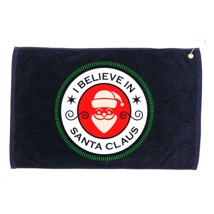 I Believe In Santa Claus Christmas Holiday Great Gift Grommeted Golf Towel