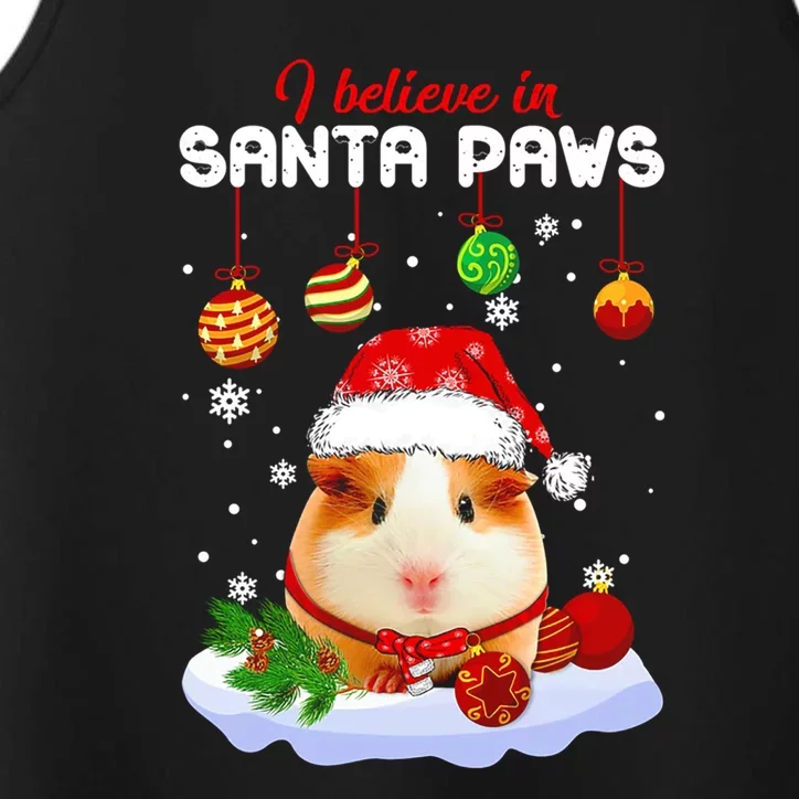 I Believe In Santa Paws Guinea Pig Xmas Gift Performance Tank