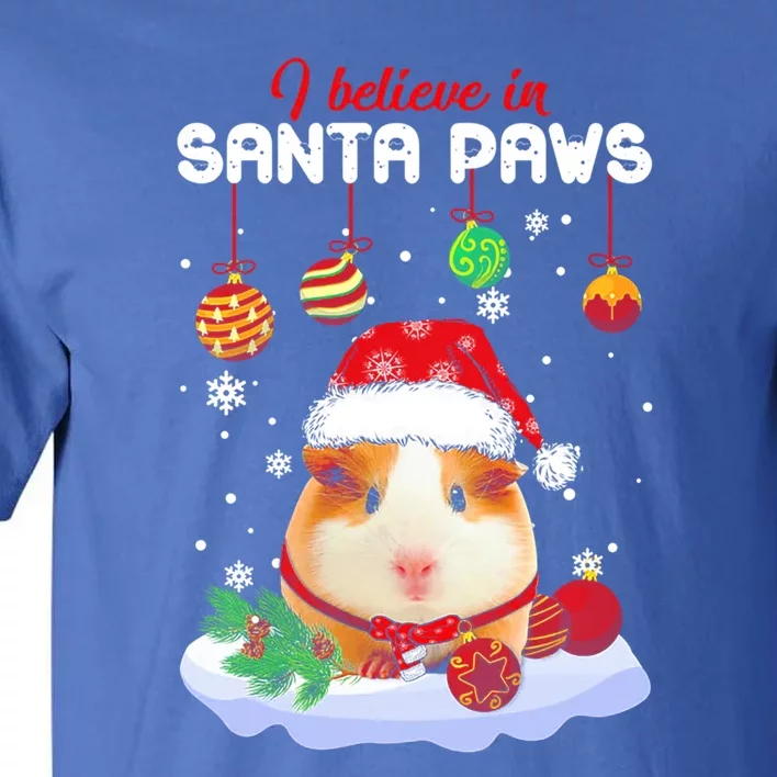 I Believe In Santa Paws Guinea Pig Xmas Gift Tall T-Shirt