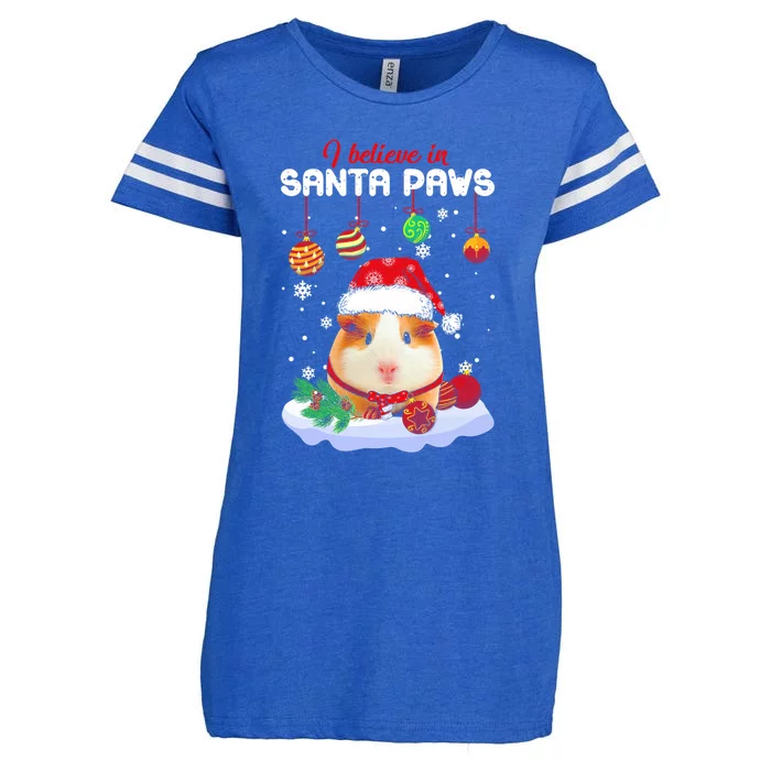 I Believe In Santa Paws Guinea Pig Xmas Gift Enza Ladies Jersey Football T-Shirt