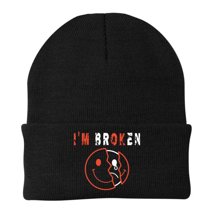 I'm Broken I'm OK - Mourning Keepsake Disease - I'm Broken Knit Cap Winter Beanie