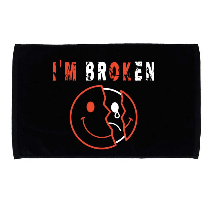 I'm Broken I'm OK - Mourning Keepsake Disease - I'm Broken Microfiber Hand Towel