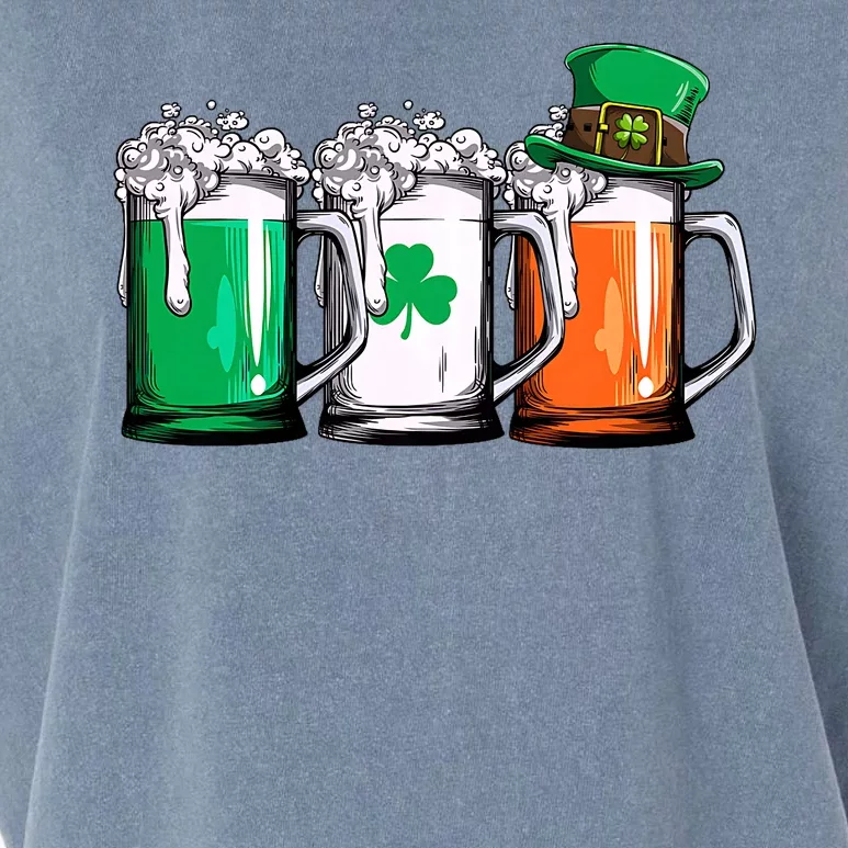 Irish Beer Ireland Flag St Patricks Day Garment-Dyed Women's Muscle Tee