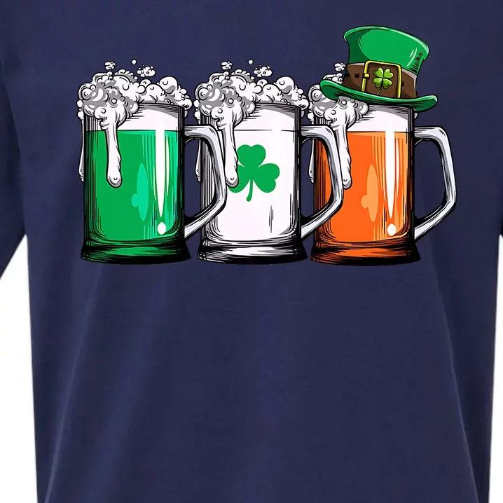 Irish Beer Ireland Flag St Patricks Day Sueded Cloud Jersey T-Shirt