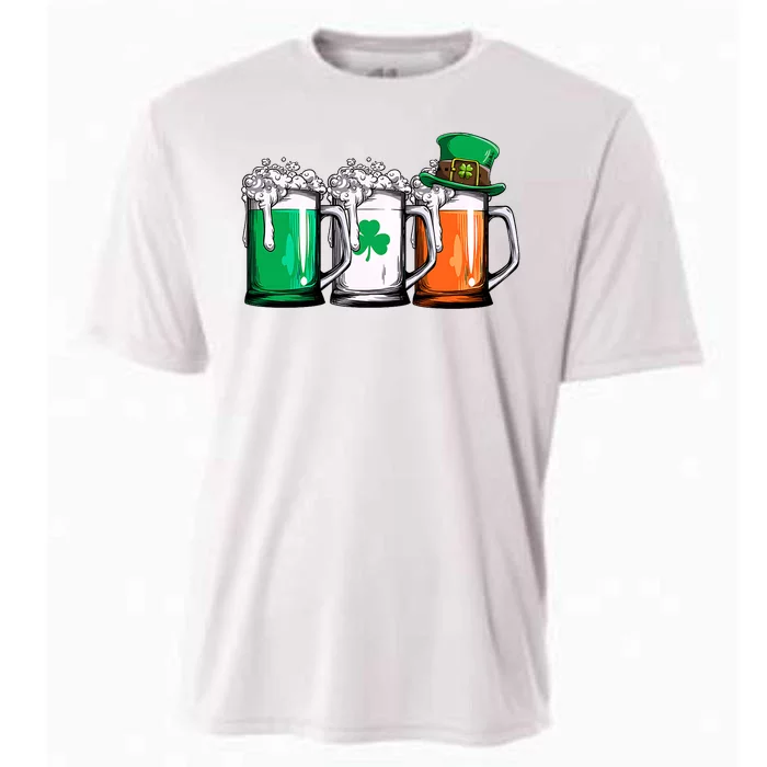 Irish Beer Ireland Flag St Patricks Day Cooling Performance Crew T-Shirt