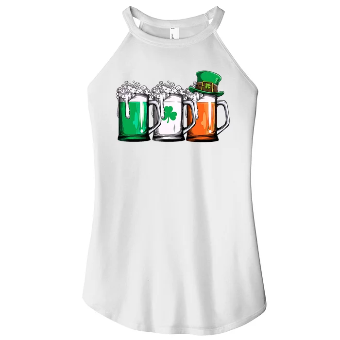 Irish Beer Ireland Flag St Patricks Day Women’s Perfect Tri Rocker Tank