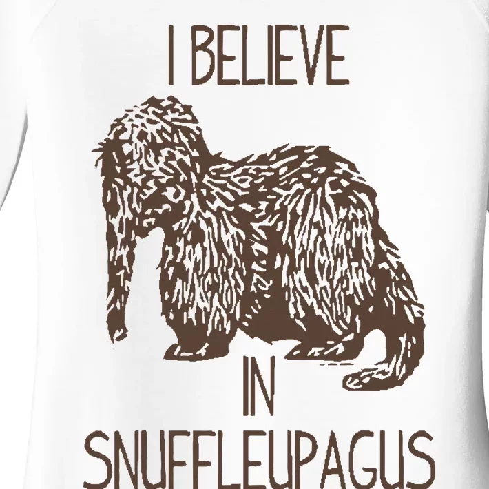 I believe in snuffleupagus Women's Perfect Tri Tunic Long Sleeve Shirt